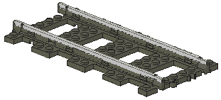 9v Train Track (Straight)